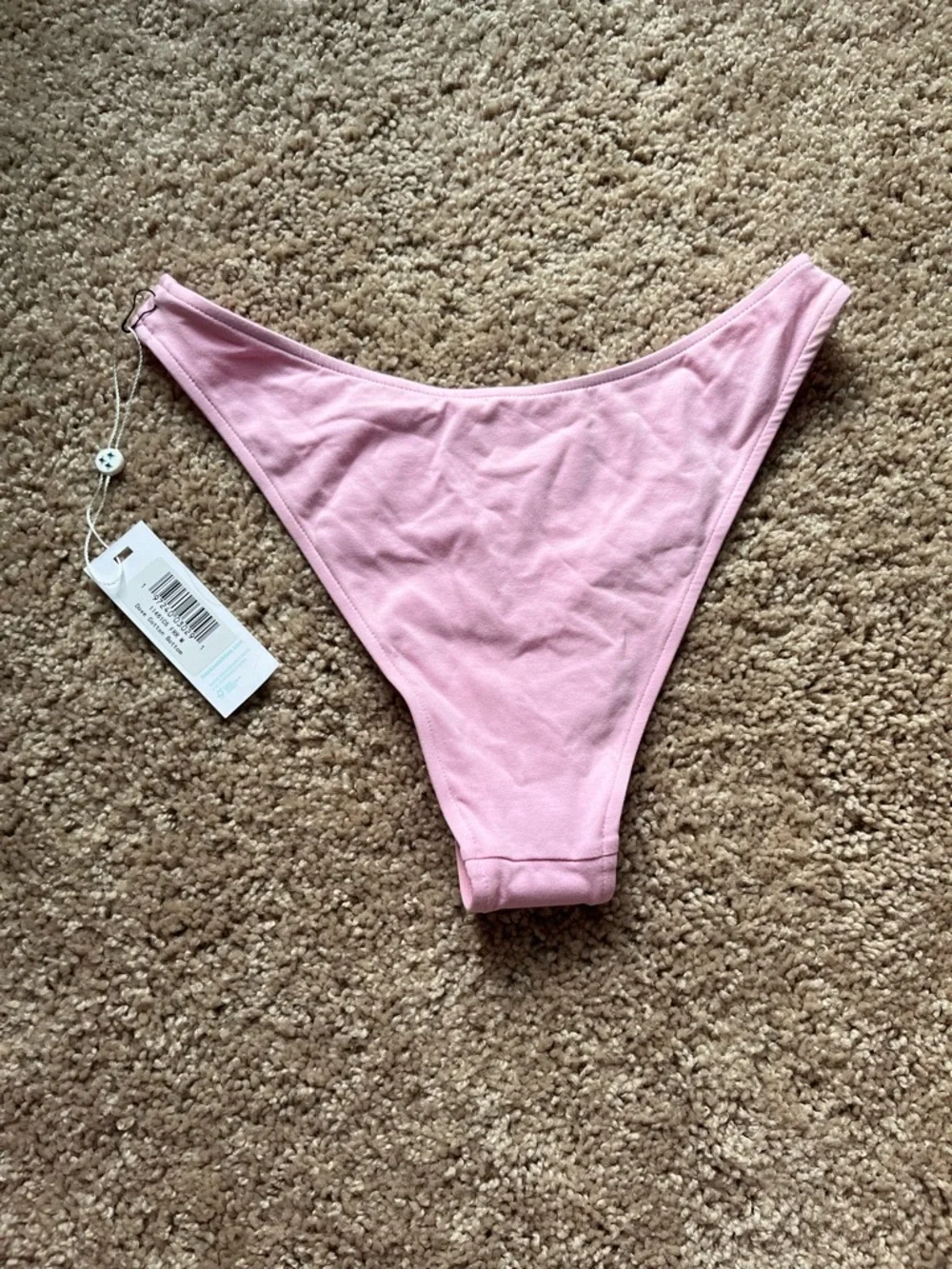 Frankie’s bikinis Dove classic bikini bottom in French Rose